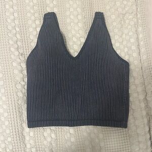 Padded cropped tank top